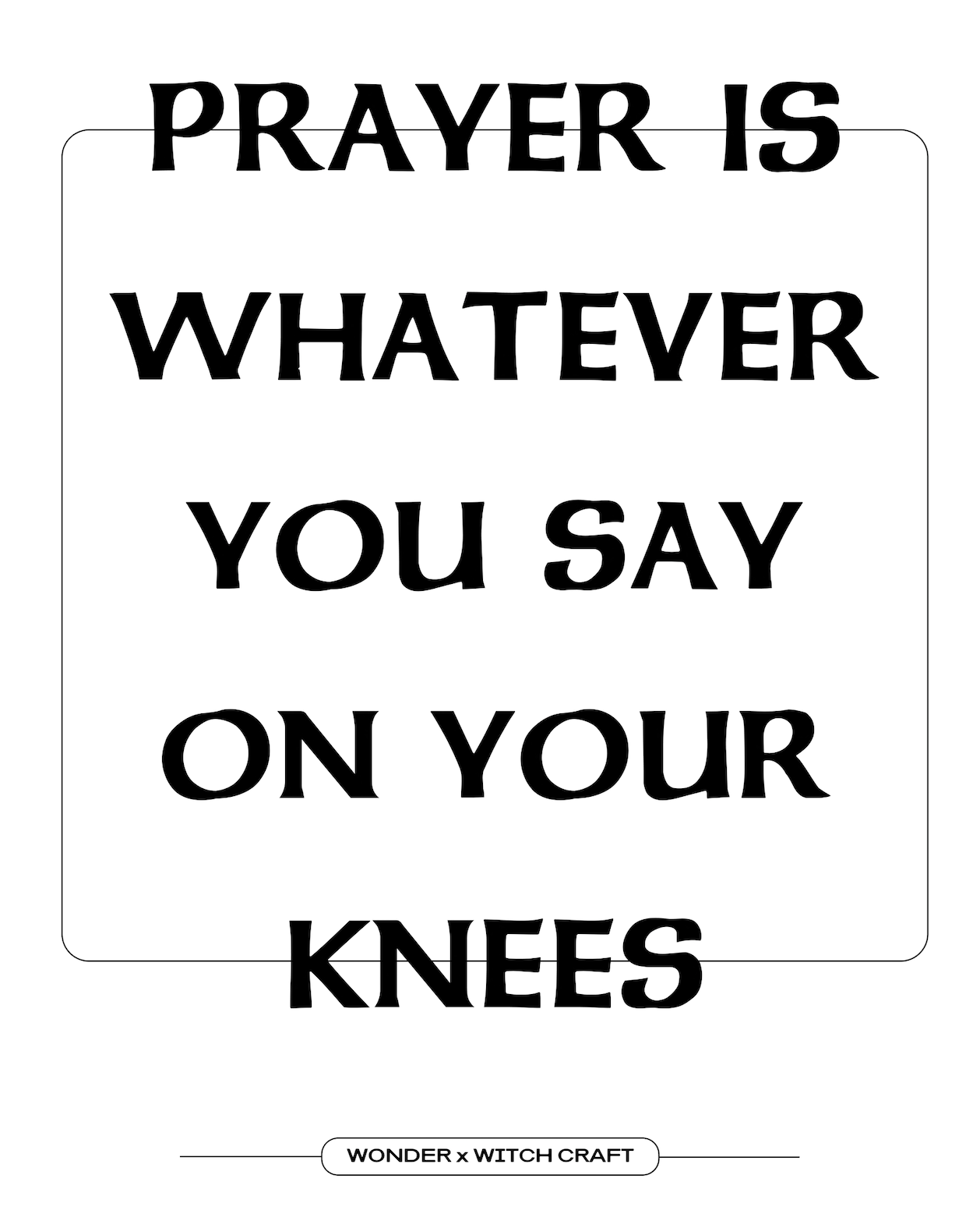 PRAYER / BLUE SKY Poster Two-pack - Wonder Publishing